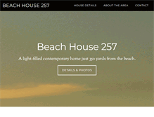 Tablet Screenshot of beachhouse257.com